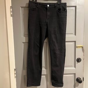 Gloria Vanderbilt Bootcut Black Denim Jeans sz 18 Slimming “Bridget” Pants